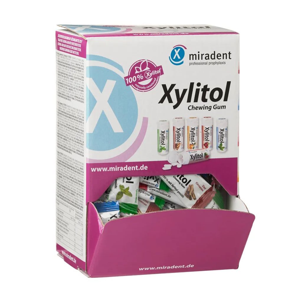 Жувальна гумка Miradent Xylitol Chewing Gum Асорті, 200 шт